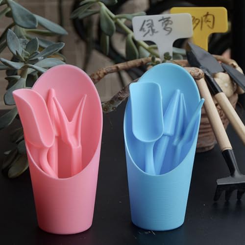 Set de 4 palas para trasplante VICASKY rosa miniatura 3