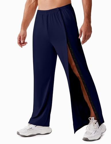 Deyeek Tear Away Pants for Men Snap On Breakway Sweatpants
