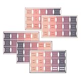 NUOLUX 5枚 用索引シール 紙製 耐久性良好 見やすいフォント 快適な手触り 男女兼用 読書効率向上 インデックスラベル タブ付