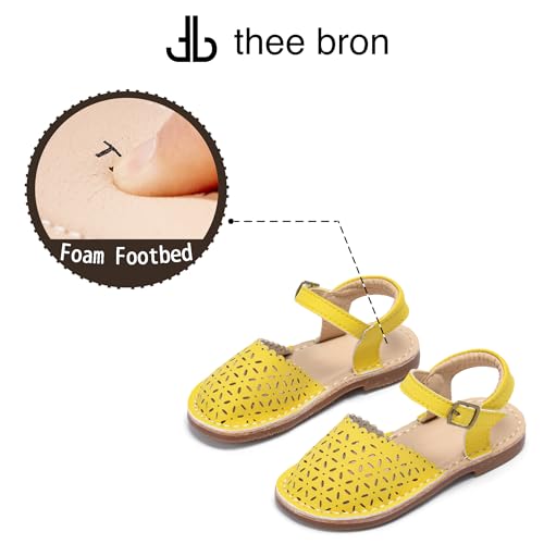 Image of THEE BRON Toddler Girls Espadrilles Sandals Hollow Out Rustic Dress Shoes