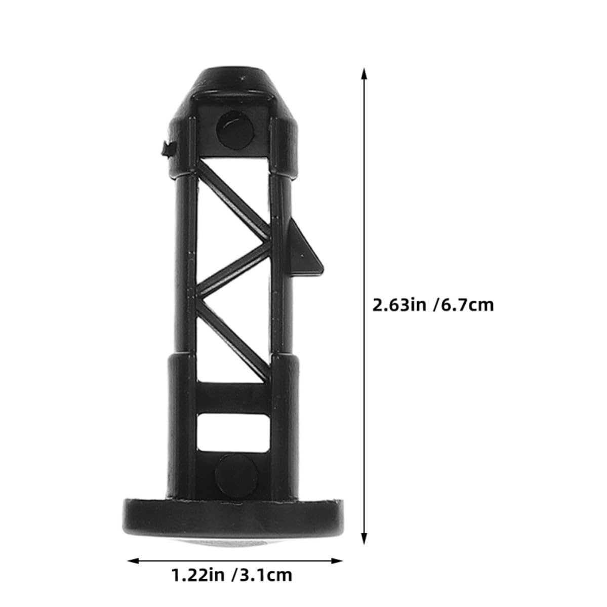 Plastic Trash Can Lid Black Hinge Pin Replacement 20pcs for 240l Bins