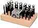 SE 25-Piece Doming Punch and Dapping Block Set with Wooden Stand - High Carbon Steel Jewelry Making Kit - JT3405DS