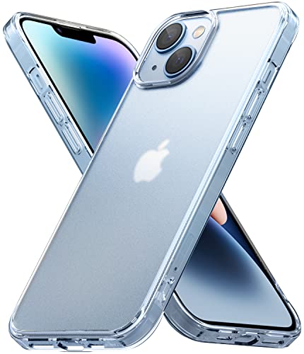 Image of Ringke Fusion Prevents Oily Smudges Compatible with iPhone 14 Case, Anti-Fingerprint Technology Easy to Hold Feels Velvety Soft Phone Cover for Women, Men - Matte Clear.