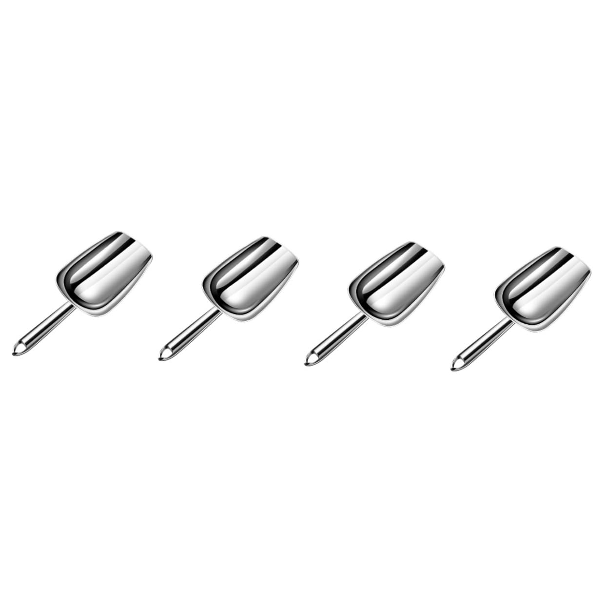 MAGICLULU 4pièces Cuillère à Glace Acier Pour Cuisine Et Bar Pelle Multifonctionnelle Pour Glace Farine Et Céréales Ustensile Ergonomique Avec Poignée Confortable