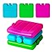 6 Pack mini ice brick pack bloki zamrażarka torba chłodnicza pudełko piknik podróżny, kolor wysyłany losowo