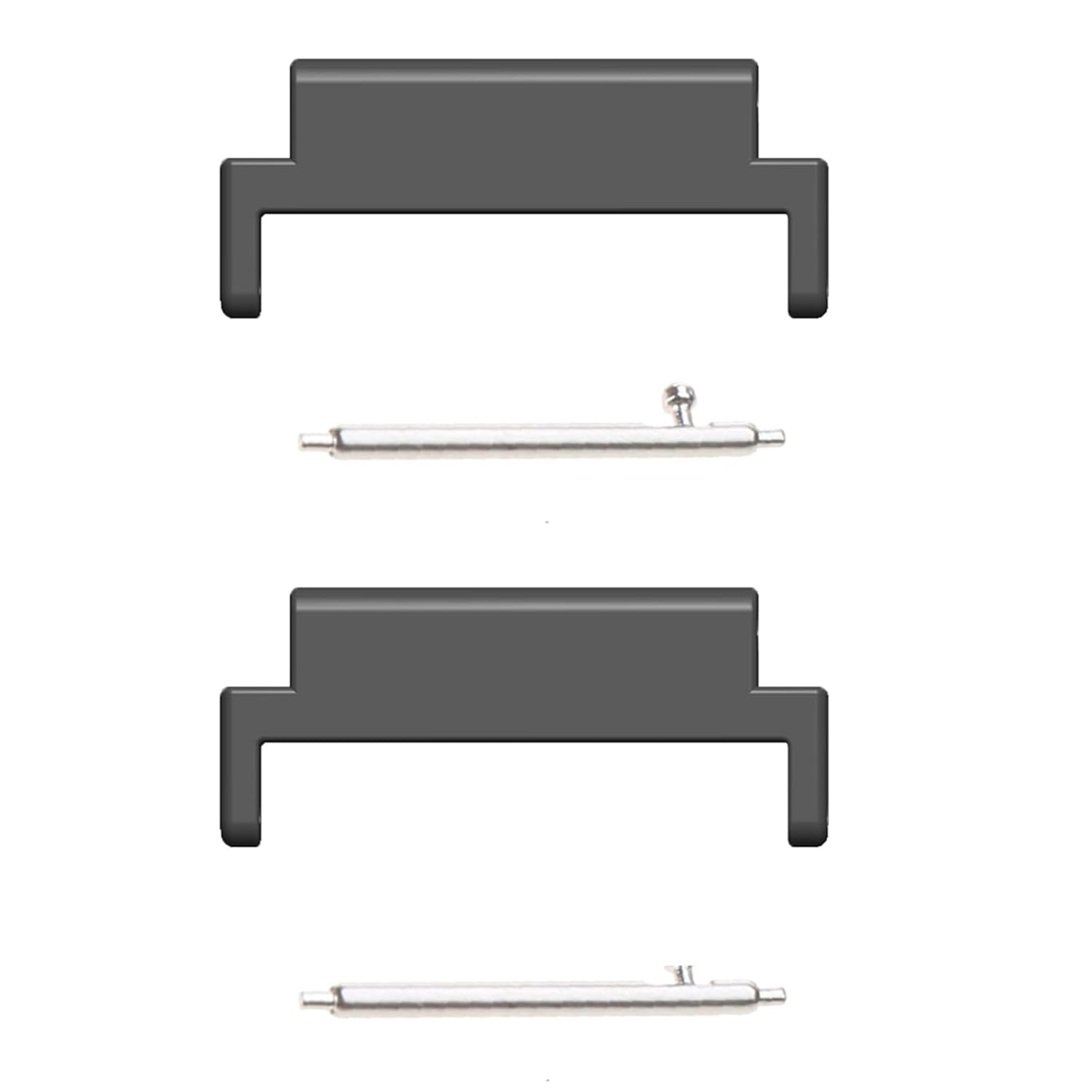YPBEW Smartwatch Accessory Strap Metal Link Head GrainsAttachment Adjustable Connector Adapter Replacement 2pcs Metal Connector for Smartbands Lugs