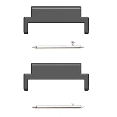 YPBEW Smartwatch Accessory Strap Metal Link Head GrainsAttachment Adjustable Connector Adapter Replacement 2pcs Metal Connector for Smartbands Lugs