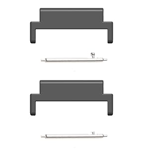 YPBEW Smartwatch Accessory Strap Metal Link Head GrainsAttachment Adjustable Connector Adapter Replacement 2pcs Metal Connector for Smartbands Lugs