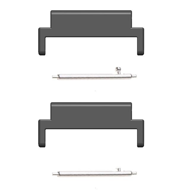 YPBEW Smartwatch Accessory Strap Metal Link Head GrainsAttachment Adjustable Connector Adapter Replacement 2pcs Metal Connector for Smartbands Lugs