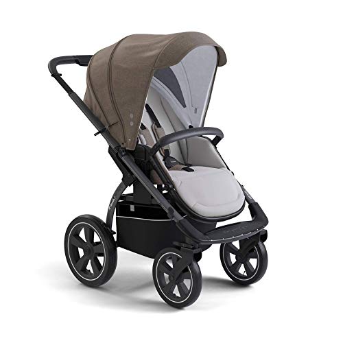 X-lander Kinderwagen 2 in 1 X-Move Komplettset Buggy Babywanne Kombikinderwagen Baby Kinderwagen mit Luftreifen Baby stroller Kinderwagen Set Gelände (Evening grey)