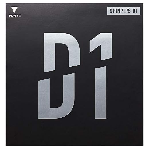 Victas 210040 Table Tennis Rubber, Soft Surface Spin Pips, D1, Red (0040), MAX 210040