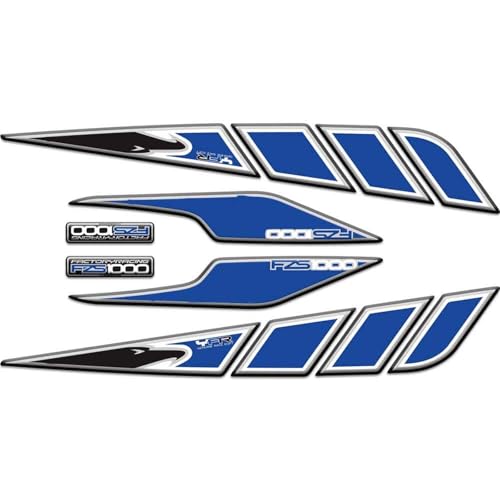 Autocollants 3D moto Yamaha FZS1000 2001-2005 protection gel