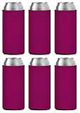 Six (6) pack of slim neoprene can cooler sleeves by TahoeBay, a US Veteran-owned business you can trust. We have been on a mission to support creators for over 10 years! Completely blank, no brand logos or tags. Create your own designs with sublimati...