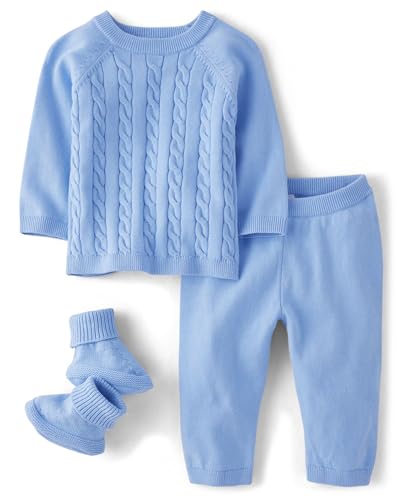Image of Gymboree unisex-baby Sweater Long Sleeve Top Pants and Socks 3-piece