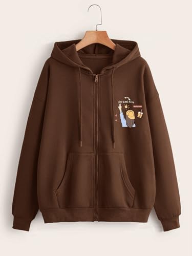 Image of TAGAS Women's Solid Zipper Hooded Sweatshirt|Zip Up (Hoodie) for Womens|