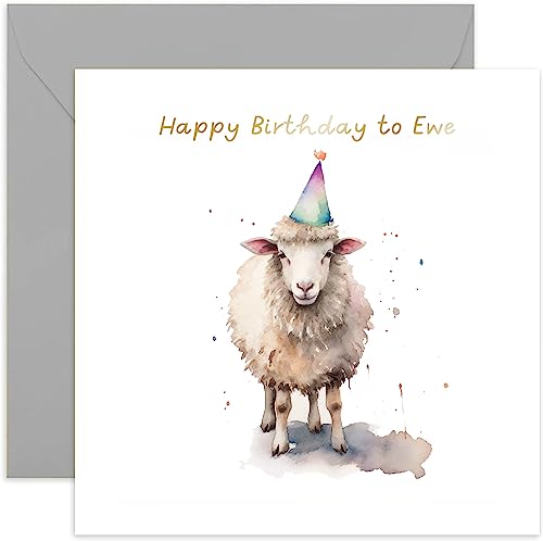 Old English Co. Geburtstagskarte „Time To Party“ Mit Kakadu – Goldfolie, 15x15 Cm, Leer Innen