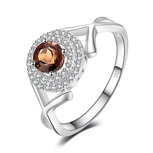 Bague en argent 925 et Quartz fumé pour sublimer vos tenues quotidiennes et de soirée