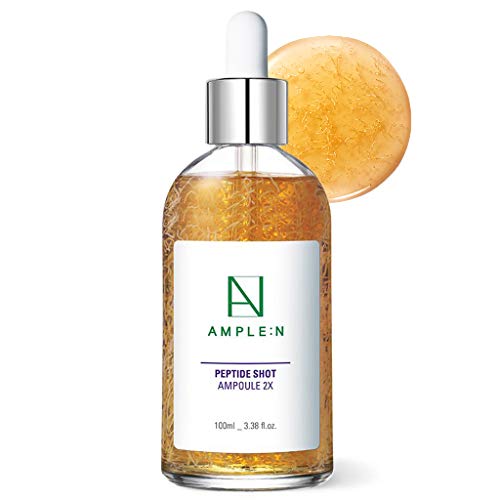 AMPLE:N Peptide Shot Ampoule 2X â€“ Intensive Age Defying Concentrate Face Serum with Peptide Threads â€“ Erasing Wrinkles and Improve Firmness â€“ Lifting Sagging Skin â€“ Plump, Repairs Skin, 3.38 fl.oz.