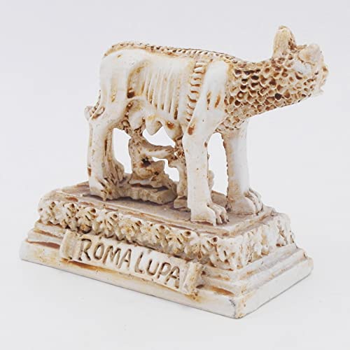 Image of Roman Wolf Fish Tank Decorations Ancient Rome Reptile Turtle Lizard Spider Tanks Terrarium Building Decor Ornament Pet