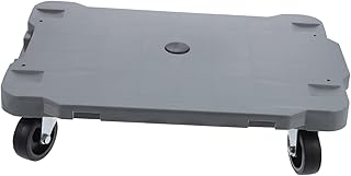 SEWOART 4 Flatbed Truck Foldable Shopping Cart Wheeled Cart Plastic Cart Flat Cart Flat Cart with Wheels Trolley Cart Multi-use Cart 4 Rounds Cart Wheel Sorting Cart Light Grey Deck Heavy