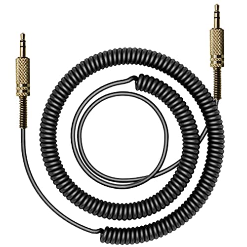 Image of for Marshall Speaker Cable, Replacement Aux Extension Cord 3.5mm Coiled Audio Cable for Marshall Action II Stanmore II Woburn II Stockwell Bluetooth Speaker