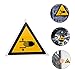 PRETYZOOM 2Pcs Warning Hand Crushing Signs Adhesive Safety Decals with Strong Adhesion for Industrial and Workplace Use PP Synthetic Paper Labels for Clear Hand Safety Warnings in Warehouses and Factories
