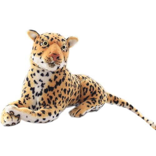 Animal de Peluche de Leopardo, Juguete de Peluche de Guepardo Grande, Almohada de Gato Grande Realista, Safari Salvaje, decoración de Animales Gigantes Realista, Regalo for niños(90cm/35.4')