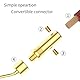 Tertullus 8 Stück Bananenstecker pin stecker 2mm für Kabel bis 4mm,Doppel Schrauben Locking,8-20AWG,Bananas für Lautsprecherkabel, Heimkino,Musiker & mehr (bananenstecker pin stecker)