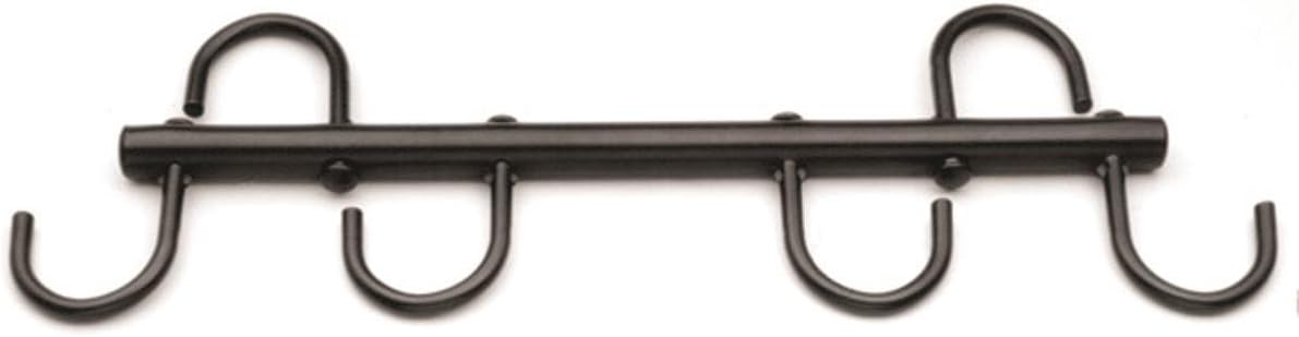 Partrade 064807 Steel Tack Rack with Swivel Hooks Black, 17" : Pet Supplies