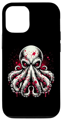 Carcasa para iPhone 15 Pro Octopus Halloween Decor Creepy Scary Tentacles Bloody Killer