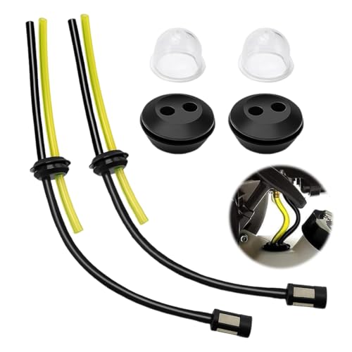 Filtro de Gasolina Kit Tubo Sello, 6 Piezas, Tubo, Sello, Manguera de Combustible y Carburador Universal, Filtro de Gasolina Universal para Desbrozadora, Motosierra y Cortacésped