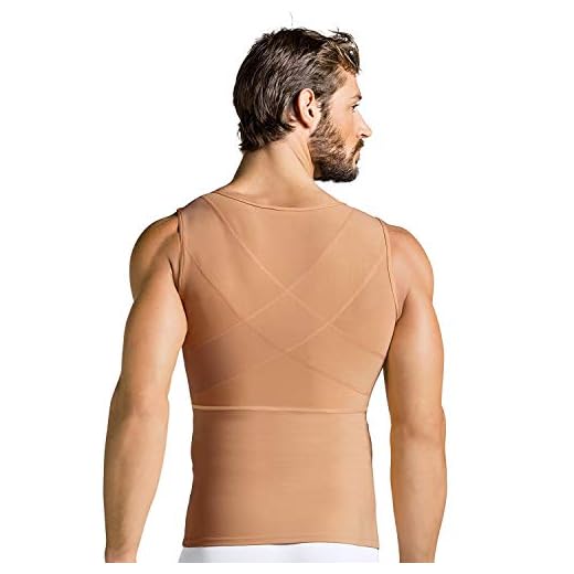 Cinta Modeladora Masculina Colete Redutor Postura Bodyshaper Slim Fitness Creme M