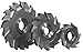 F&D Tool Company 11722-AL538 Staggered Tooth Side Milling Cutter for Aluminum Cutting with 20 Degree Helix, 4" Diameter, 7/16 " Width of Face, 1.25" Hole Size, 10 Number of Teeth