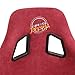 NRG Innovations NRG-FRP-302MAR-PRISMA Universal Fixed Back Bucket Racing Seat for 5-Point Harnesses, Size L, Maroon Alcantara Material, 24