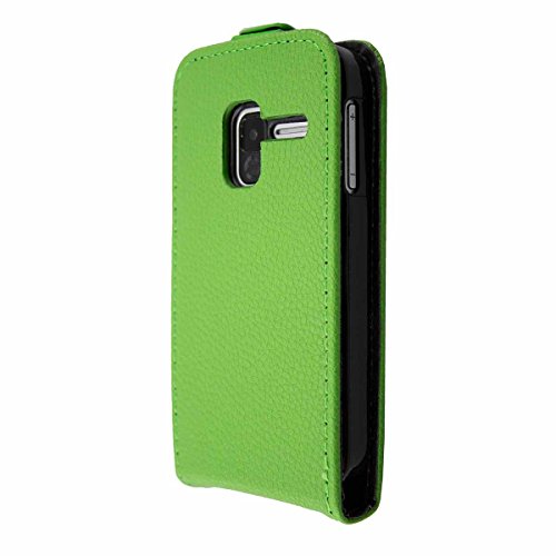 caseroxx Flip Cover für Alcatel 2008G, Bolso (Flip Cover en Verde)