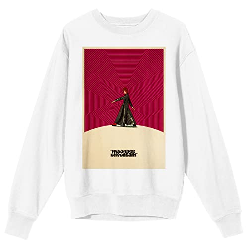 Bioworld David Bowie Moonage Daydream Crew Neck Long Sleeve White Adult Sweatshirt