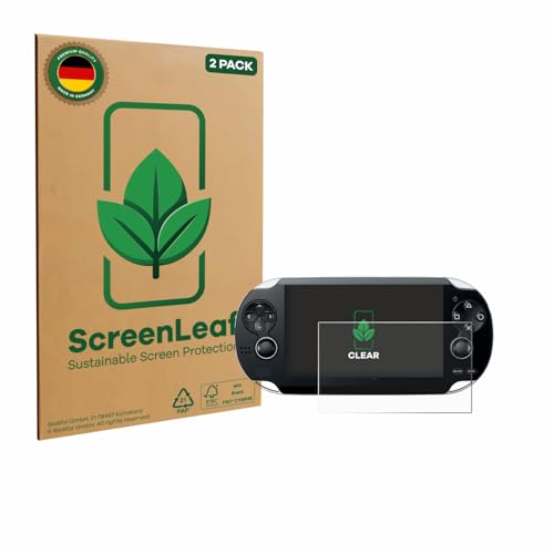 ScreenLeaf (2 Unidades Protector de pantalla para Sony Playstation PS Vita [Protección de Pantalla Sostenible, Clear, Anti Arañazos]