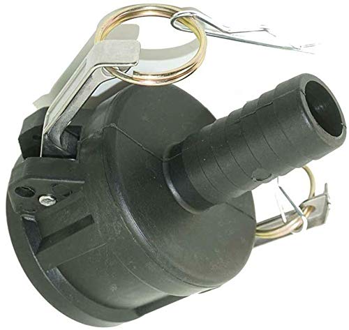 IBC Tote Tank Adaptor to Cam Lock Female Hose Fitting Adapter to Hose Tail 3/4" for Garden Hose Oil Fuel Water Fitting