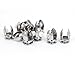 Aexit 6mm-8mm Thickness Fall Protection Adjustable Screw Zinc Alloy Glass Clip Clamp Safety Clips 10 Pcs