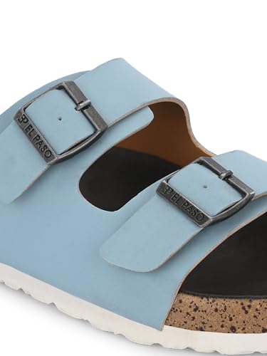 Image of EL PASO Leather Fashion Sandals Casual Platform Heels Wedges Cork Sole Sandal for Women & Girls