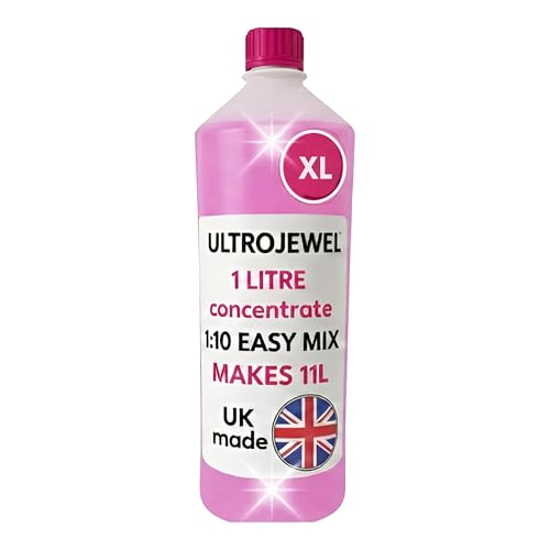 Allendale Ultrasonics Ultrasonic Jewellery Cleaner 1L - Professional Ultrasonic Cleaning Solution for Gold Silver & Watches - Jewellery Cleaner Fluid Makes 11L Made in Britain