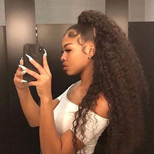 Dan&Dre Peruca de cabelo humano ondulado, ondulado, cabelo humano ondulado, cabelo virgem brasileiro