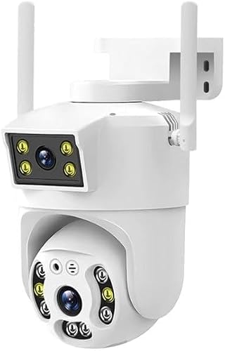 QX106 2MP Outdoor Waterproof WiFi Dual Lens Surveillance Camera(US Plug)