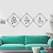 Vinyl Art Muslim Wall Sticker Mural Tasbih Subhan Allah Alhamdulillah Allahu Akbar Islamic Wall Decor Sticker Home Bedroom Living Room Wall Decal LY1823 (Black, 42x112cm)