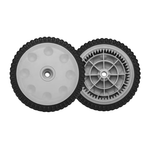 Front Drive Wheels Fit for Troy Bilt Lawn Mower - 734-04018C Wheels Fit for MTD Snapper Troy Bilt Tuff-Cut 210 TB210 TB230 TB240 Self Propelled Mower, Replace 734-04018A 734-04018B, 2 Pack