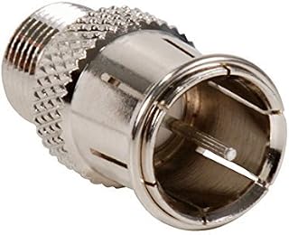 Conector F Adaptador de pressão de conexão rápida, pacote com 10, adaptador de plugue rápido F-Macho para F, plugue de pressão fêmea para macho, plugue de cabo coaxial de sinal, conexão de componente de vídeo, vendido como 10 unidades