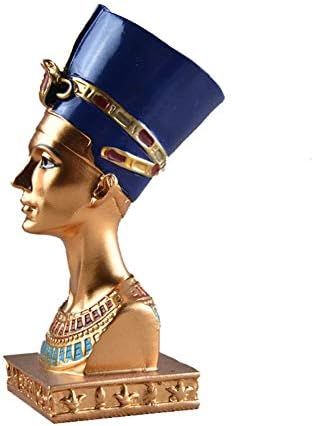PRDECE Sculpture Hand Painted Decoration Home Ornament Ancient Egyptian Pharaoh Figurine Gift Statue Miniature Resin Crafts Vintage