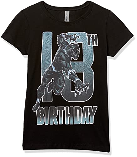 T-shirt Black Panther fille 18 ans : cadeau Marvel anniversaire idéal taille L