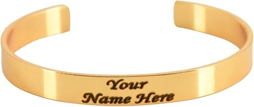 WISH BILLY Personalized Name Engraved Bracelet – Black Silicone Band with Stainless Steel ID Plate, Customizable Wristband...