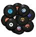 MINI ZOZI 12 inch Blank Vinyl Records Fake 10 Pieces in 1 Pack for Indie Aesthetic Room Decor or Home Decor on Wall for Bedroom or Living Room Discos Music Studio Hip Hop Decorative Purpose